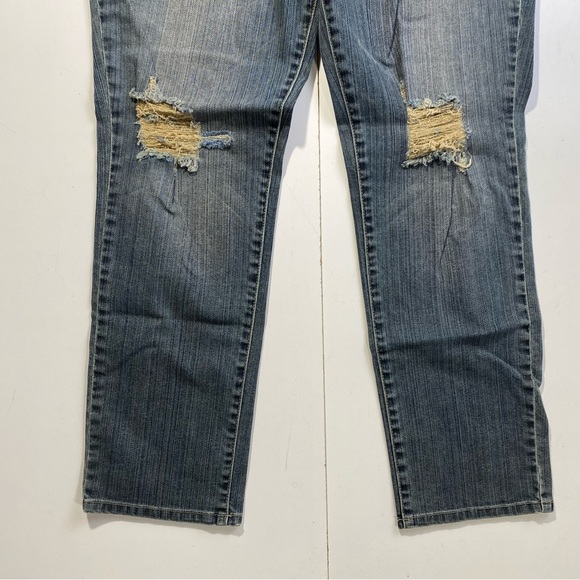 Baby Phat Vintage Y2K Retro Embroidered Pocket &Button Distressed Cotton Jean 13 - Picture 7 of 14